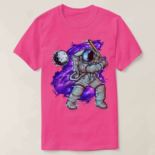Astronaut Baseball Batter T Shirt (Design framsida)