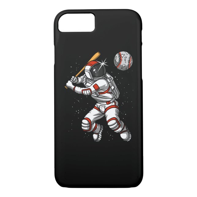 Astronaut Baseball Player Cosmic Planet Case-Mate iPhone Skal (Baksida)