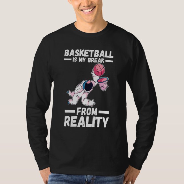Astronaut Basketball T Shirt (Framsida)
