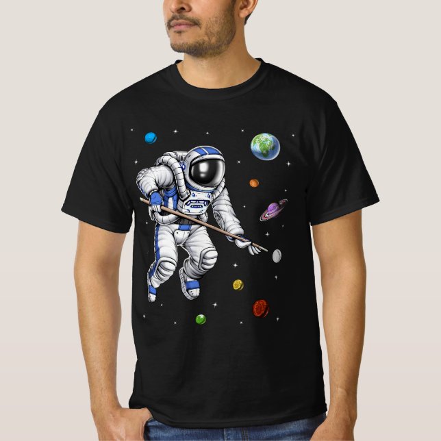 Astronaut Bassäng Player T Shirt (Framsida)