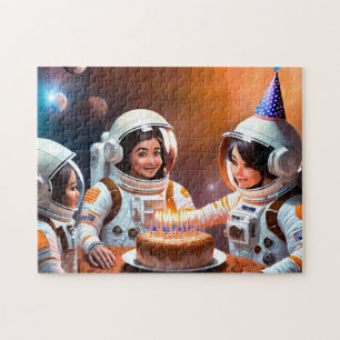 Astronaut Birthday 2 Photo Puzzles Internet Jigsza Pussel