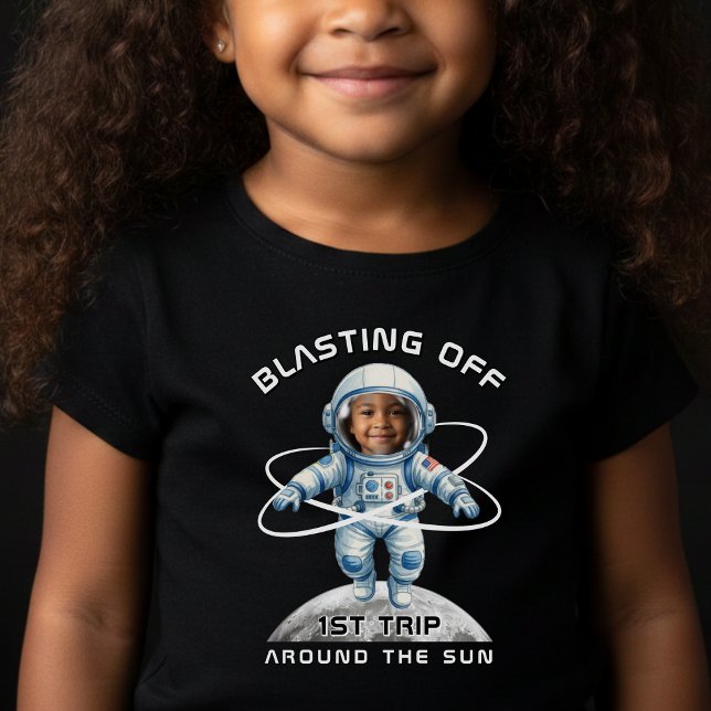 Astronaut Birthday Party 1st Trip Around the Sun T Shirt (Skapare uppladdad)