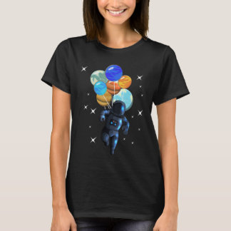 Astronaut Birthday Planet Måne Cosmonaut Space Dri T Shirt