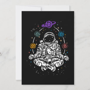 Astronaut Bitcoin Crypto Space BTC-kryptovaluta Inbjudningar
