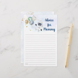 Astronaut Blue Guld Space Baby Shower Adress