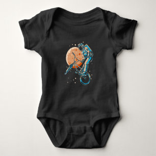 Astronaut BMX Måne Space-Biker T Shirt