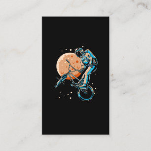 Astronaut BMX Måne Space-Biker Visitkort