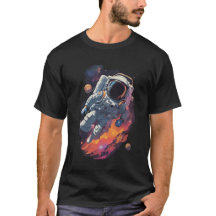 Astronaut Borttappad i Galaxy Background