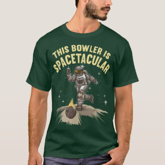Astronaut Bowling Spaceman Bowlareare Space Turkey T Shirt