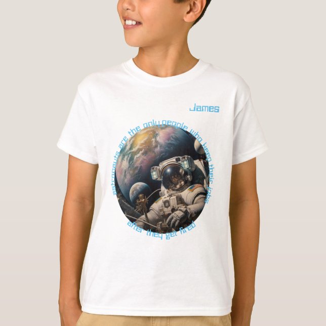 Astronaut Boy T Shirt (Framsida)