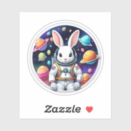 Astronaut Bunny Odyssey Klistermärken