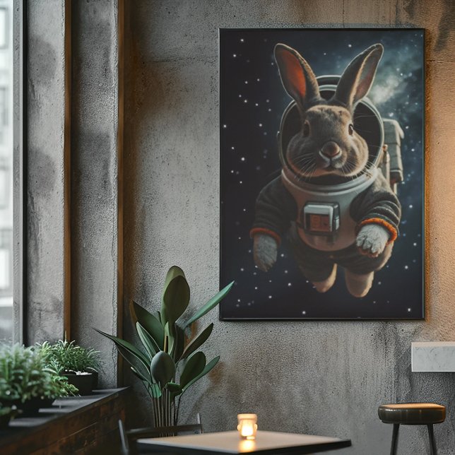 Astronaut Bunny Rymdekvivalens Affisch  (Skapare uppladdad)