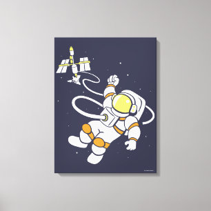 Astronaut Canvastryck