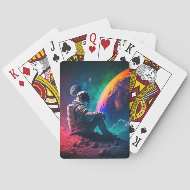 Astronaut Casinokort (Baksidan)