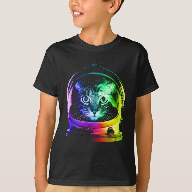Astronaut Cat Classic Cat Lover T Shirt (Framsida)