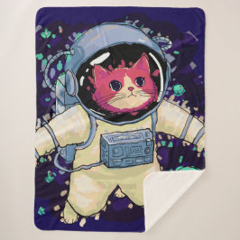 Astronaut Cat färglös