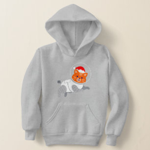 astronaut cat ful christmas Santa T Shirt