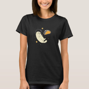 Astronaut Cat i Rymden Taco Måne Pullover T Shirt