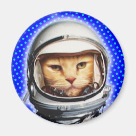 Astronaut Cat Magnet