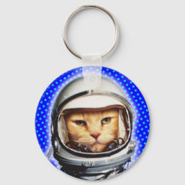 Astronaut Cat Nyckelring