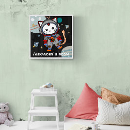 Astronaut Cat Personlig Poster