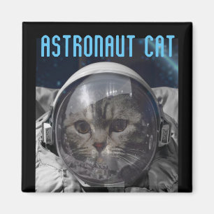 ASTRONAUT CAT RYMDMAGNETS MAGNET