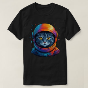 Astronaut Cat Space Funny Cat Lover T Shirt