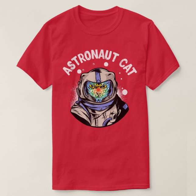 astronaut cat T-Shirt (Design framsida)