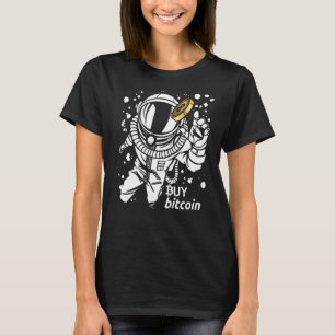 Astronaut Catches Bitcoin Buy Bitcoin Cyber Monkey T Shirt