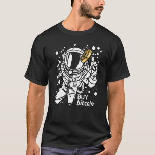 Astronaut Catches Bitcoin Buy Bitcoin Cyber Monkey T Shirt