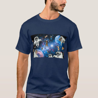 Astronaut Cats in Space T Shirt