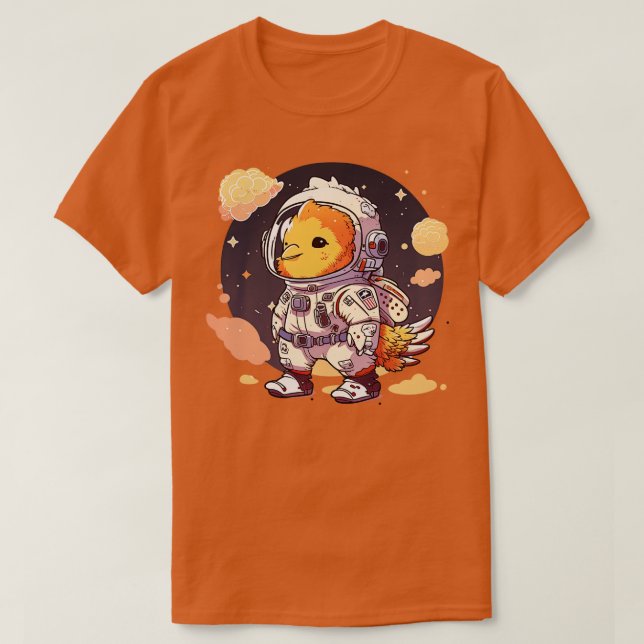 Astronaut Chicken T Shirt (Design framsida)