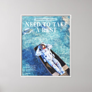 Astronaut Chill in Design Art Canvastryck