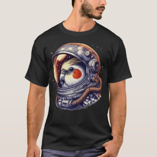 Astronaut Cockatiel T Shirt