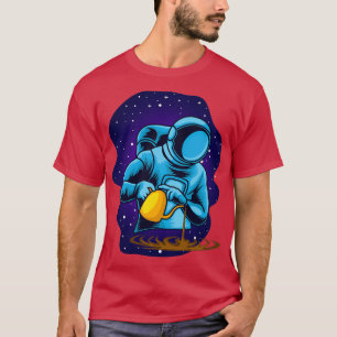 Astronaut Coffee Barista T Shirt