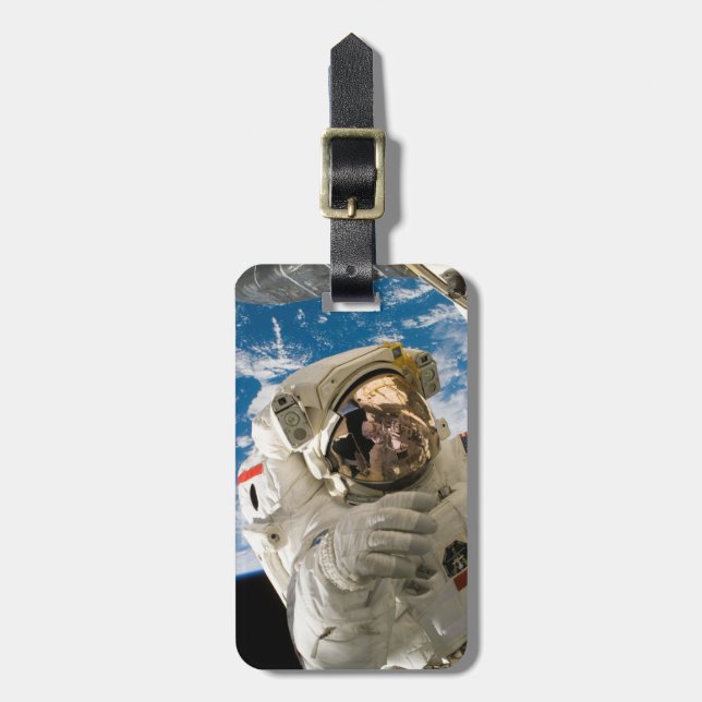 Astronaut Coola Rymden Bilder Coola Space Bagagebricka (Vertikal Framsida)