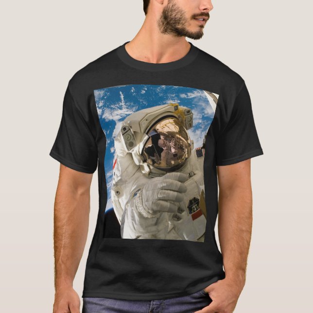 Astronaut Coola Rymden Bilder Coola Space T Shirt (Framsida)