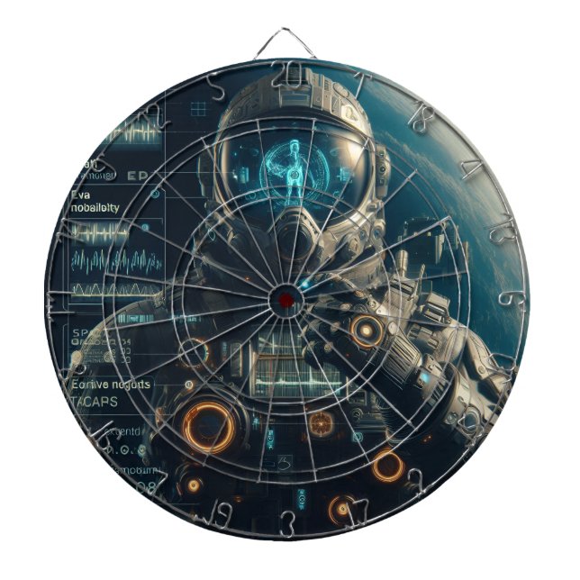 Astronaut Dartboard Darttavla (Framsidan)