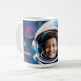 Astronaut Deep Space Sky Planets Photo Gift Kaffemugg