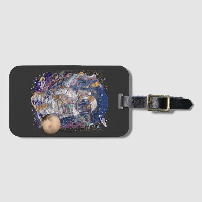 Astronaut-design Bagagebricka (Framsida horisontal)