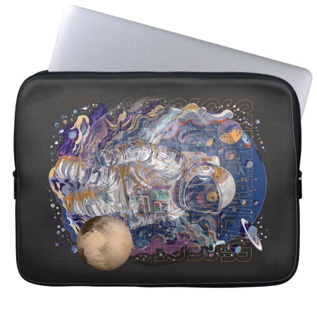 Astronaut-design Laptop Fodral (Framsidan)