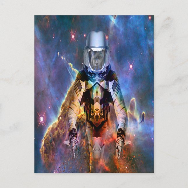Astronaut Destruktion Vykort (Framsida)