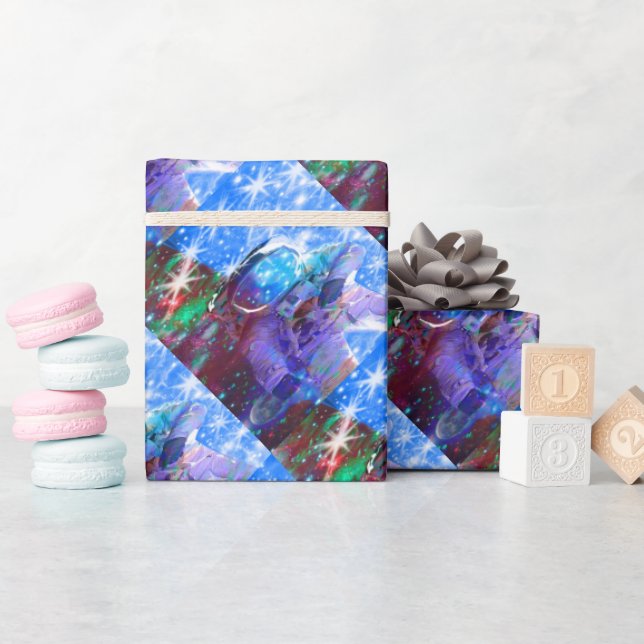 Astronaut Dimensions radbrytning Papper Presentpapper (Baby Shower)