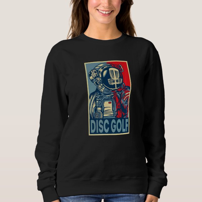 Astronaut Disk Golf Helmet T Shirt (Framsida)