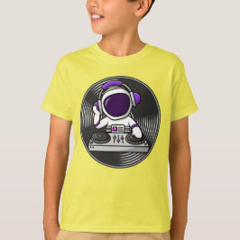 Astronaut DJ Cute Space Music-design T Shirt