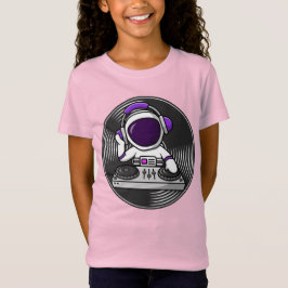 Astronaut DJ Cute Space Music-design T Shirt