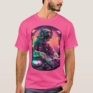 Astronaut Dj Djing in Space Edm Coola Graphic T Shirt