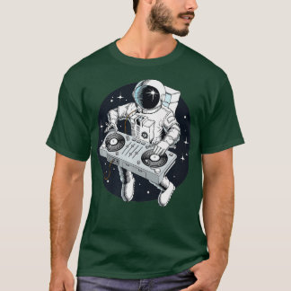 Astronaut DJ med Turntable Premium T Shirt