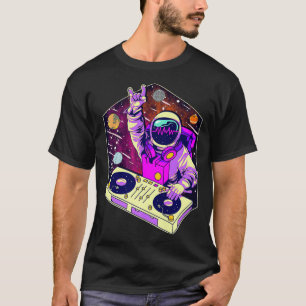 Astronaut DJ Music Psychedelic Psytrance Techno T Shirt