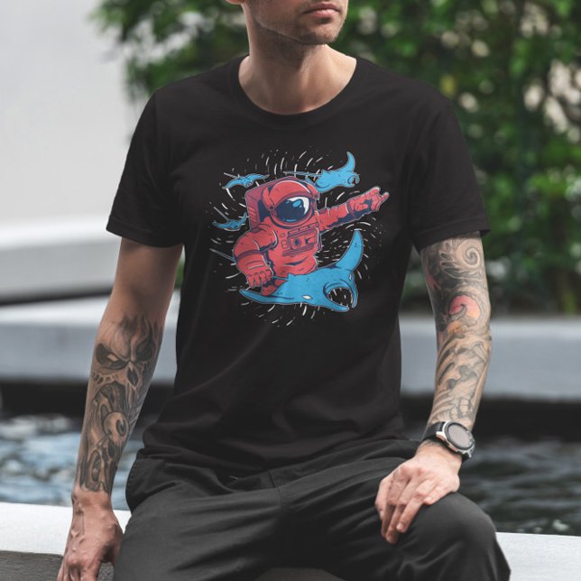 Astronaut Djävulen Rays T Shirt (Skapare uppladdad)